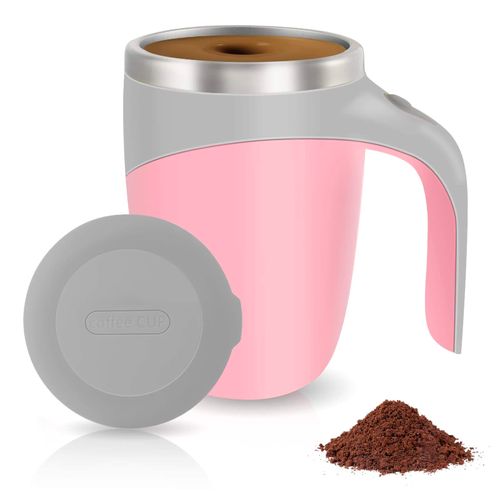 Novo copo de café portátil inteligente eletromagnético automático de aço inoxidável com agitação automática