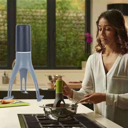 Batedor de ovos triangular de plástico automático e ecológico para cozinha doméstica