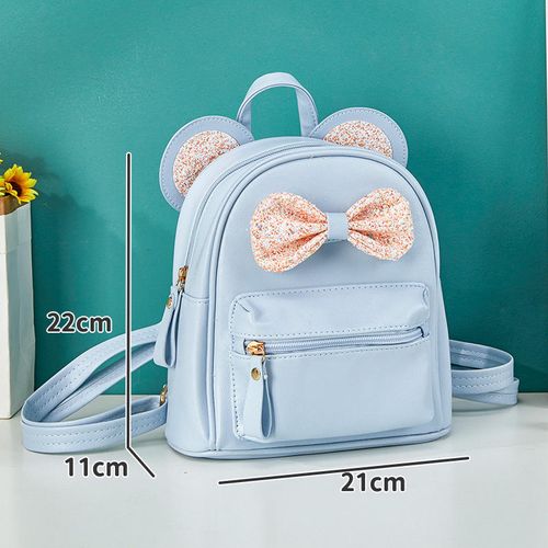 Little Girl's Fashionable and Adorable Multifunctional Backpack for Children's Travel, Bow Decoration for Outdoor Activities