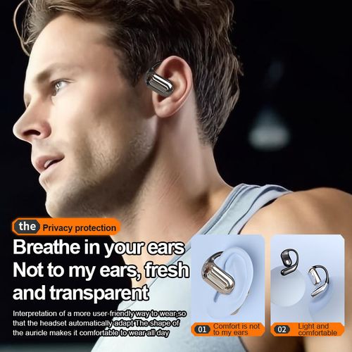 2025 NEW Wireless Earphones BT 5.3 Mic Sports Stereo Ear Buds Waterproof Over-Ear Earbuds Business Headset Running Headphones