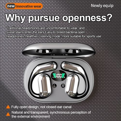 2025 NEW Wireless Earphones BT 5.3 Mic Sports Stereo Ear Buds Waterproof Over-Ear Earbuds Business Headset Running Headphones