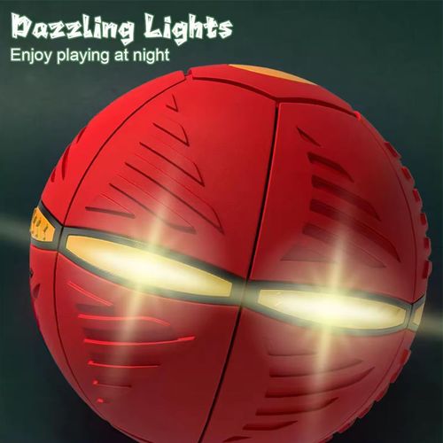 Interactive Cartoon Style Plastic Flying Disc Toy Portable Dog Magic Ball Kids Decompression Pet Flying Saucer Ball