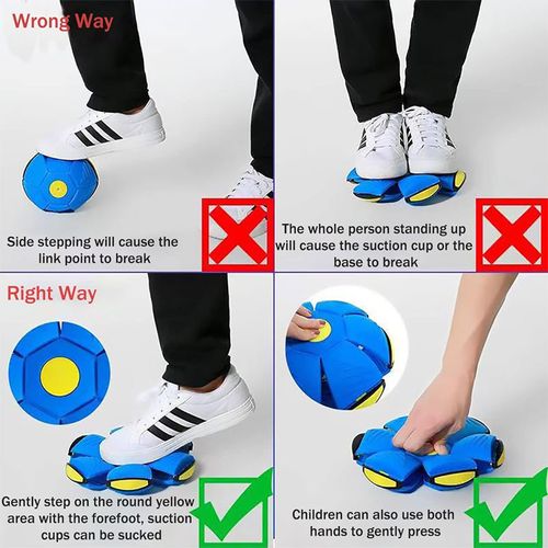 Interactive Cartoon Style Plastic Flying Disc Toy Portable Dog Magic Ball Kids Decompression Pet Flying Saucer Ball