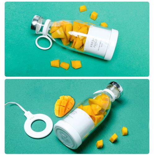 500ML Portable Electric Fruit Juicer USB Rechargeable Machine Sports Mini Bottle Juicing Blender