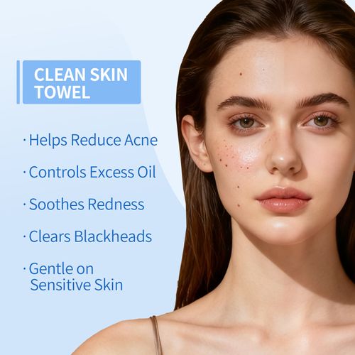 OEM Customization Biodegradable Disposable Solid Color Soft Facial Towels Large Nonwoven Dry Face Towels for Home Use Washcloths