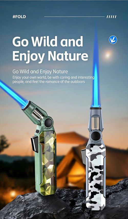 ZB-102 Foldable Windproof Butane Torch Lighter