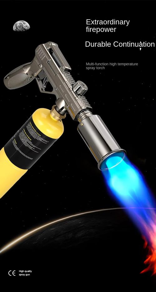 Super Flame Butane Torch Lighter Most Powerful Hand-Held Fireplace Charcoal Gun Style for Kitchen Lighters