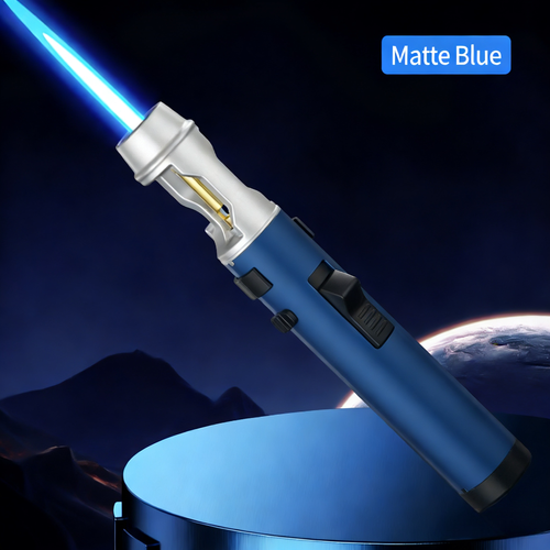 ZC-293Strong metal gas lighter, windproof, kitchen cooking torch, flame spray, barbecue, smoking accessories, cigar lighter, men's gift