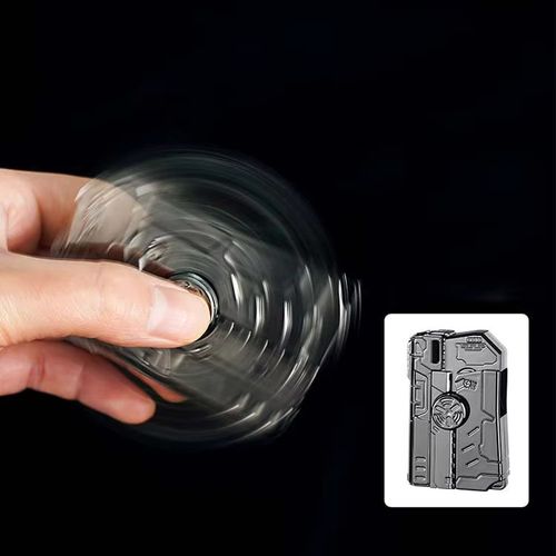 Creative Windproof Red Flame Lighter Mecha Gyro Butane Refillable Lighter for Cigarettes