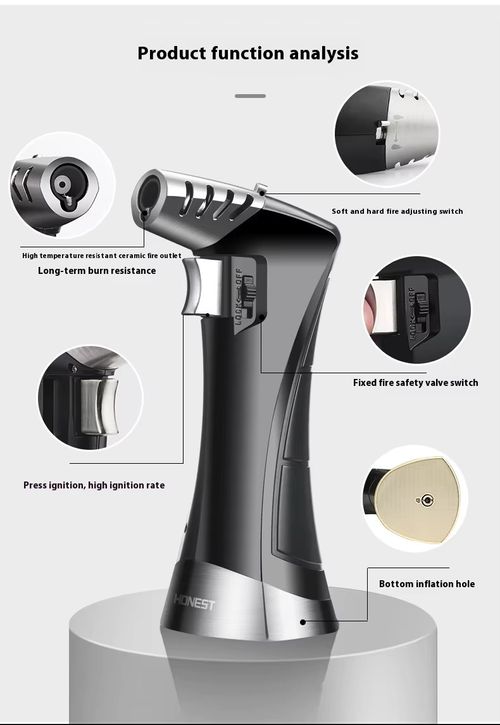 Hot Sale Adjustable Fire Safety Buckle Desktop Gas Torch Lighter