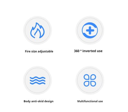 High Quality 360 Invertable 1300 Degree Outdoor Windproof Bbq Gas Lighter