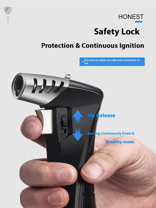Hot Sale Adjustable Fire Safety Buckle Desktop Gas Torch Lighter