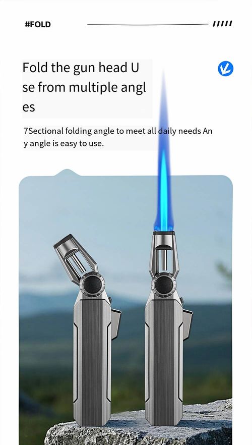 ZB-102 Foldable Windproof Butane Torch Lighter