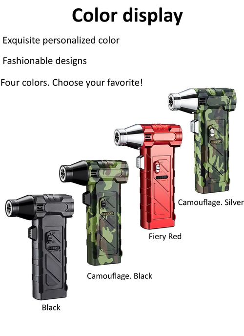 Powerful Green Flame Ignition Quickly with Safety Lock Alloy High Quality Windproof Lighter Kitchen Camping Reusable（No gas)