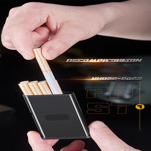 Gun Shaped Windproof Inflatable Lighter Cigarette Box Pistol Shaped Pack Thick MediumThin Cigarette Box