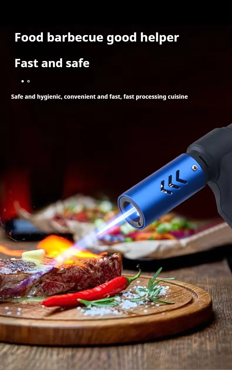 High Quality 360 Invertable 1300 Degree Outdoor Windproof Bbq Gas Lighter
