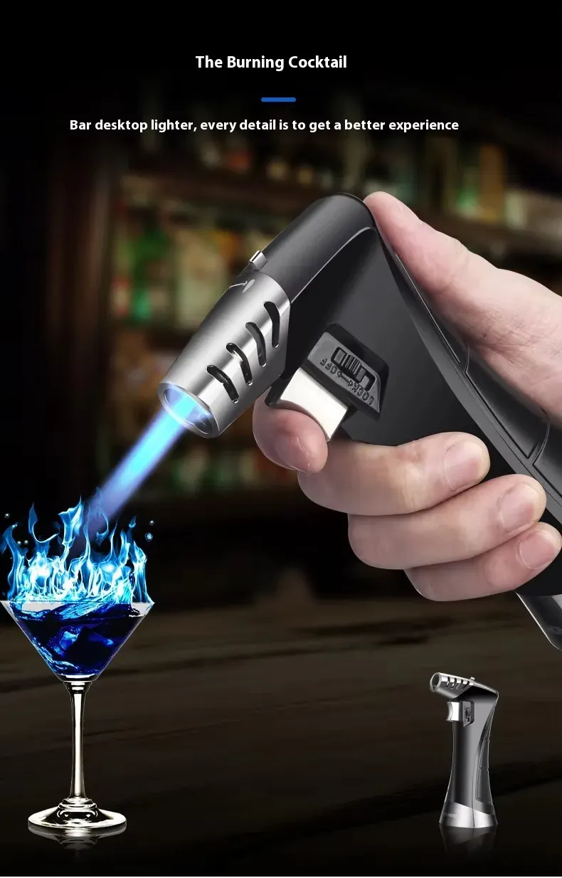 BC7631 Hot Sale Adjustable Fire Safety Buckle Desktop Gas Torch Lighter