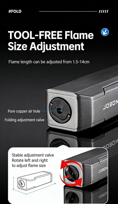 ZB-102 Foldable Windproof Butane Torch Lighter
