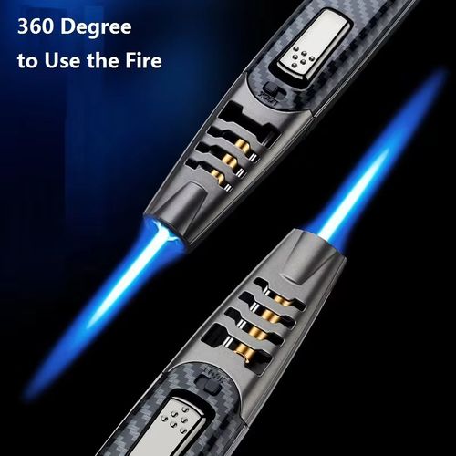 High Quality Long Refillable Butane Jet Flame Torch Lighter