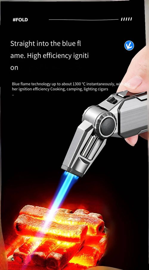 ZB-102 Foldable Windproof Butane Torch Lighter