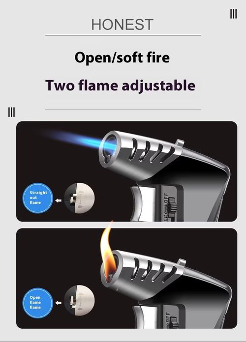 Hot Sale Adjustable Fire Safety Buckle Desktop Gas Torch Lighter