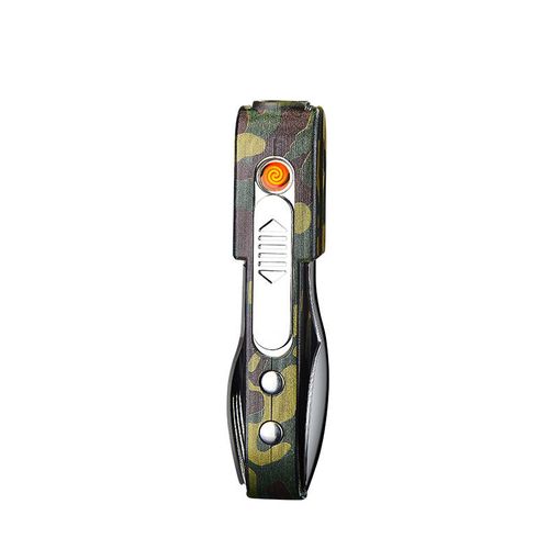 Multifunctional Outdoor Cigarette Lighter Electroplating USB Charging Tungsten Wire Lighter