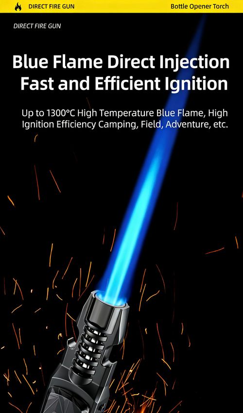 ZB-567Foldable Butane Torch – Adjustable Flame, Portable & Safe Design