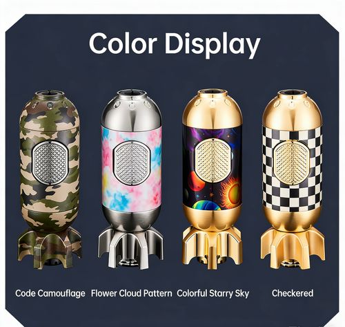 ZB-570 Rocket-Style Blue Flame Torch Lighter – Checkerboard Edition