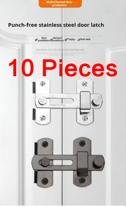 2007--10 pieces Non-drilled stainless steel door hanger