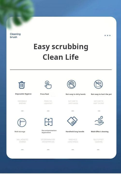 2325--1 rod with 15 brush heads Wall-mounted automatic liquid adding cleaning brush