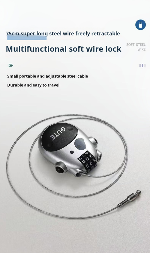 2059--2 Pieces Portable password steel lock