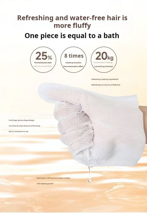 2493--4 Pieces Pet One-time Use Cleaning Gloves