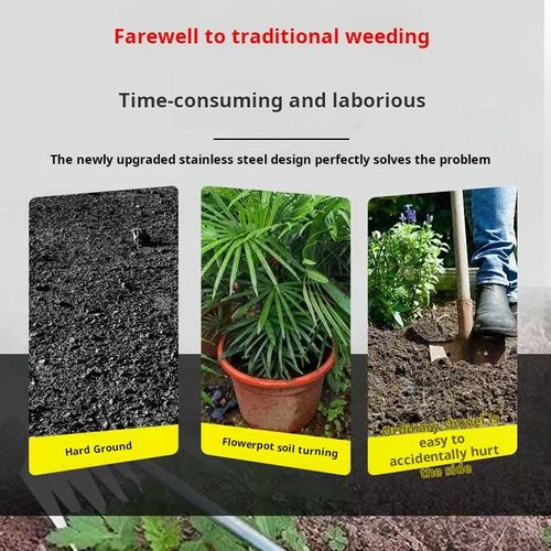 2277--2 Pieces Multifunctional stainless steel agricultural herbicide harrow