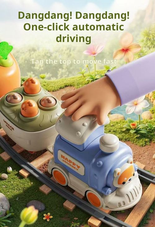 2498--Multi-functional Pressing Mini Train Toy