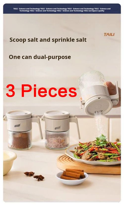 2471--3 Pieces Multifunctional sealed seasoning container