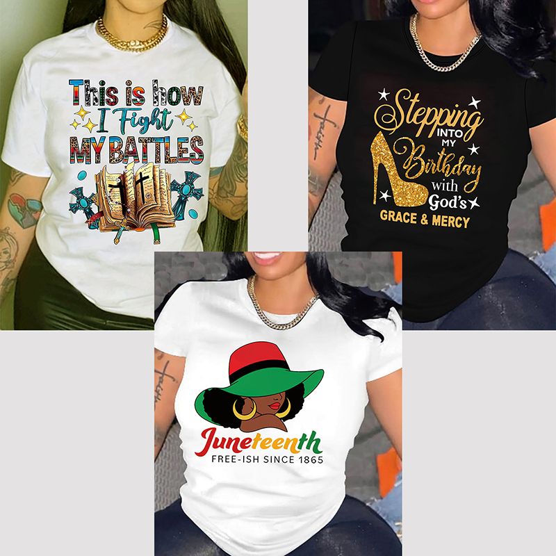 Supports COD 3-piece A woman in a short-sleeved T-shirt 1208