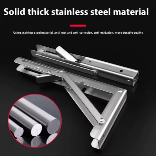 1922--2 pieces Stainless steel foldable storage rack