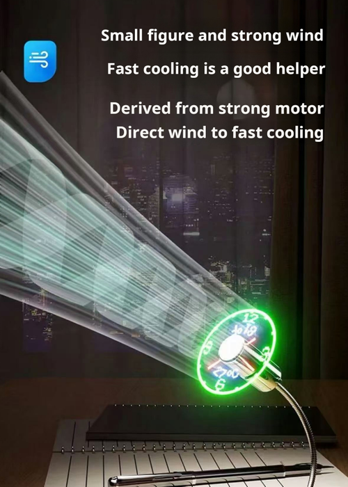 2089--LED clock fan