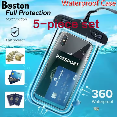 1966--COD Available--5-piece setWaterproof mobile phone case