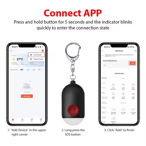 1983--Portable alarm device