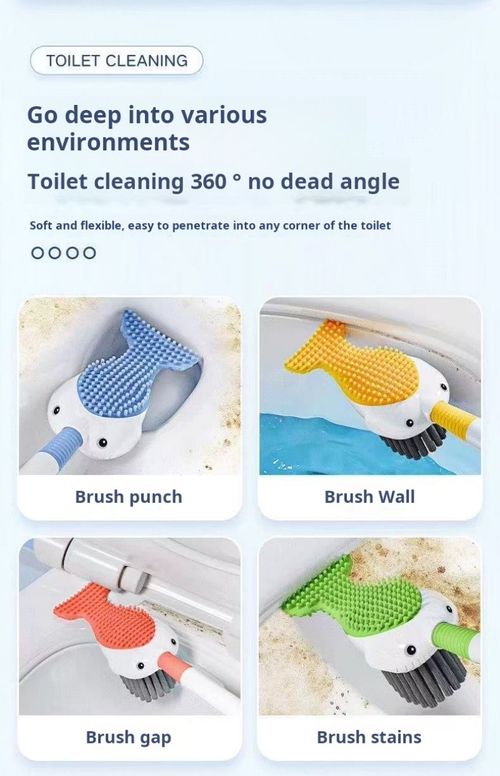2339--2 Pieces Multifunctional liquid filling toilet brush
