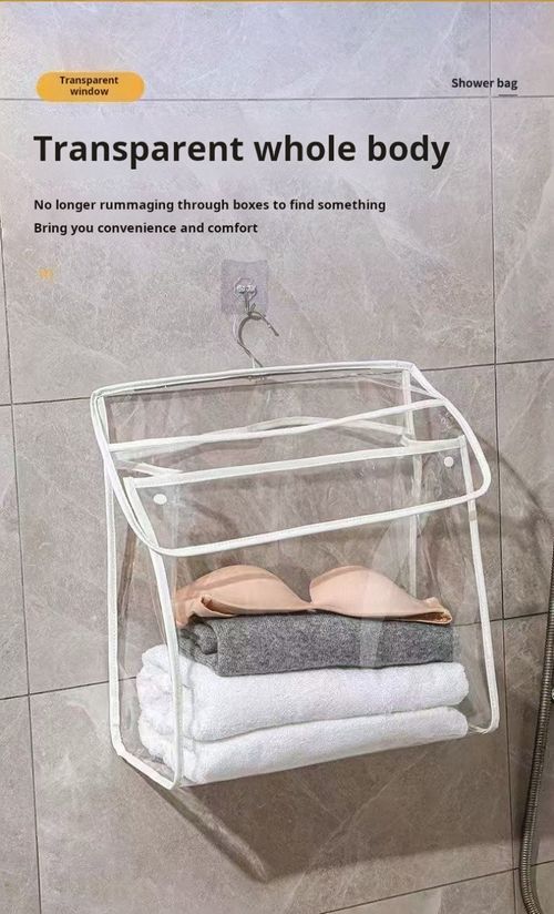 2402--3 Pieces Bathroom waterproof hanging bag