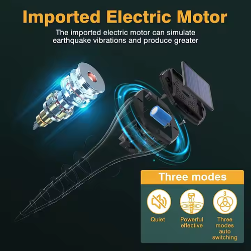 1958--COD Available--Solar-powered snake, rat and insect repellent device