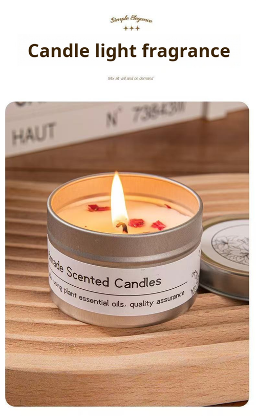 2068--4 Pieces Petal Candle Aromatherapy