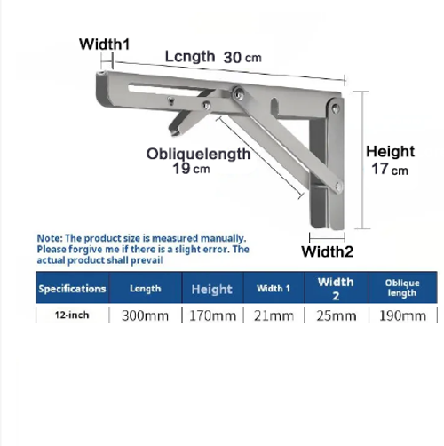 1922--2 pieces Stainless steel foldable storage rack