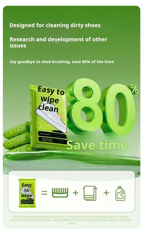 2456--8 Pieces Portable non-washable stain-removing shoe wipes