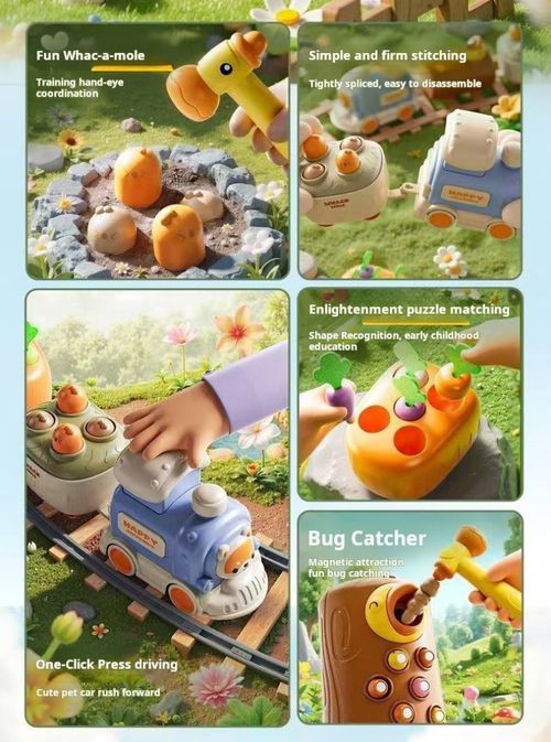 2498--Multi-functional Pressing Mini Train Toy