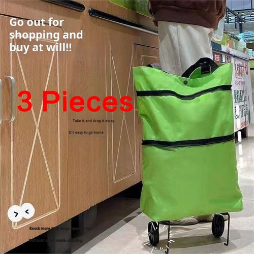 2399--3 Pieces Multifunctional retractable and foldable shopping bag