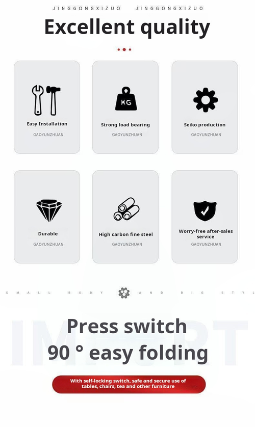 2015--4 Pieces 90-degree self-locking folding hinge