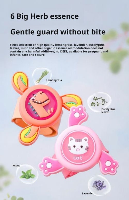 2481--2 Pieces Essential oil mosquito repellent wristband